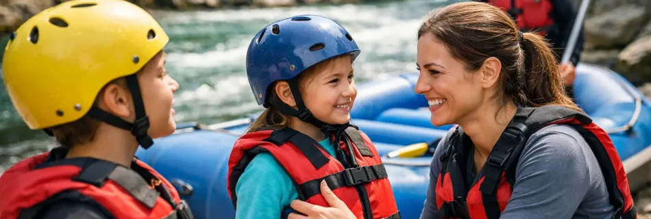 Kako pripremiti djecu za rafting bez stresa