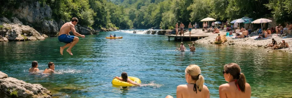 Kupališta uz rijeku za aktivan ljetni dan
