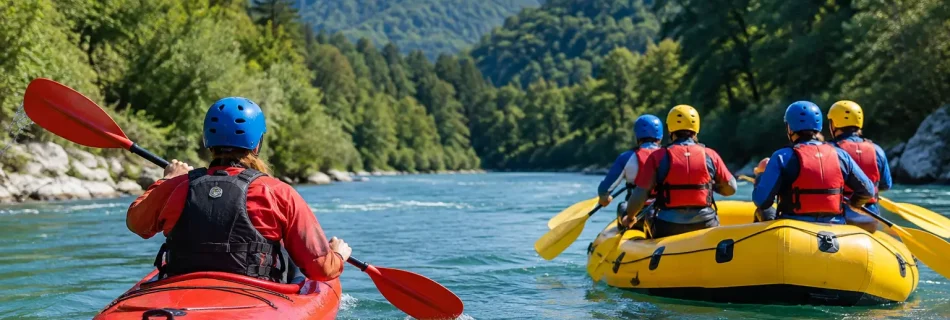 Kajak nasuprot raftingu - što odabrati na Kupi?